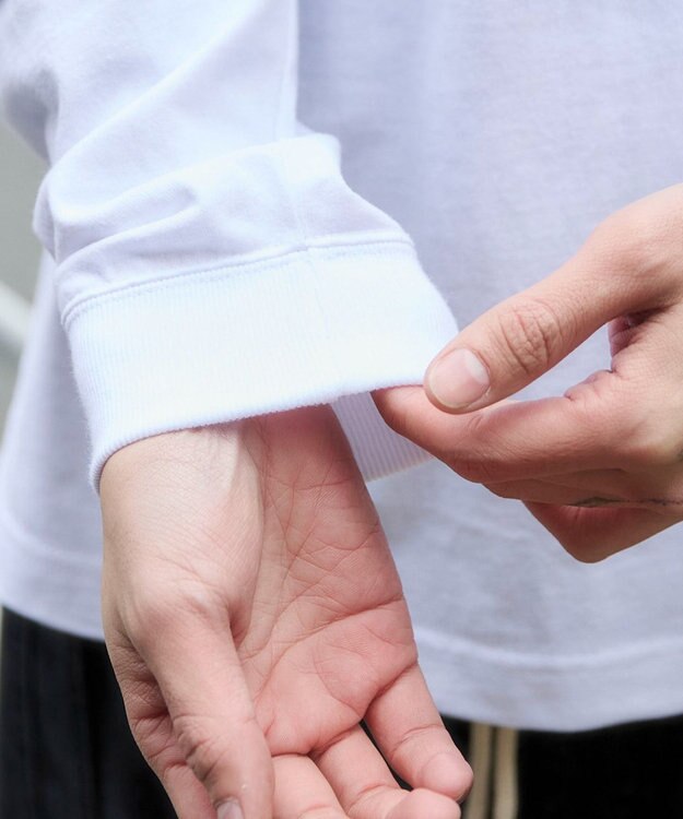 WEGO 【ユニセックス着用ITEM/MLサイズ展開】別注BENDAVISハートワンポイント刺繍T（LS） ホワイト