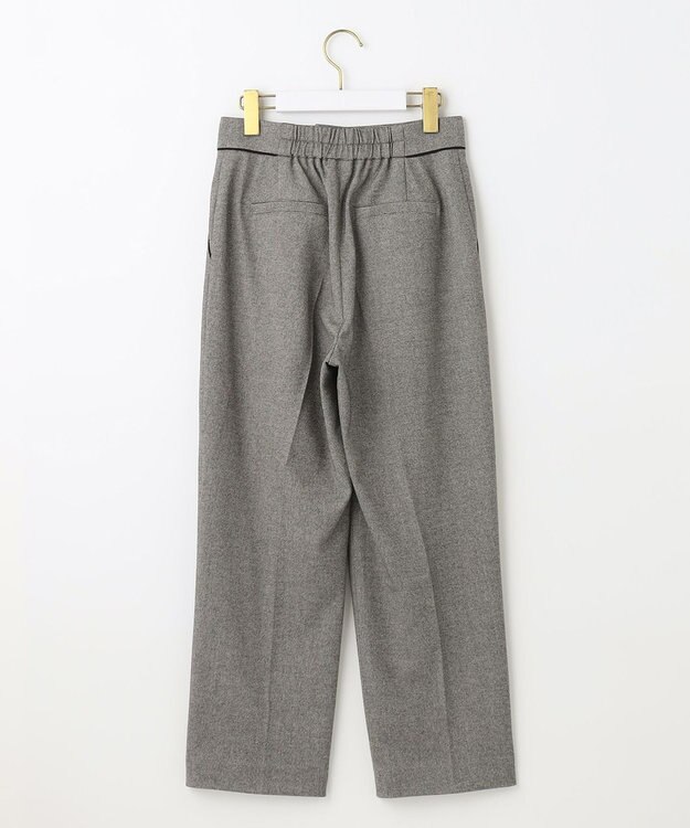 ANY SIS 【洗える】ハイウエストソフトテーパード パンツ モノトーン系