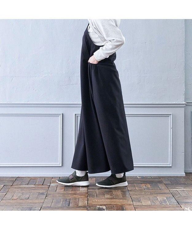 ing <ing>【レイン対応】ストレッチハンズフリースニーカー カーキ