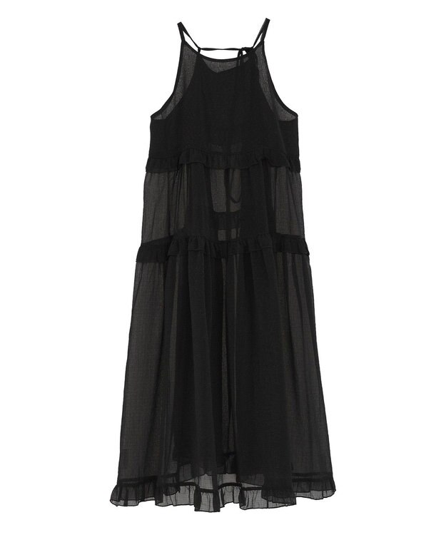 Green Parks ・Ｐｅｔｉｔ　Ｆｌｅｕｒ　シアーティアードキャミワンピ Black