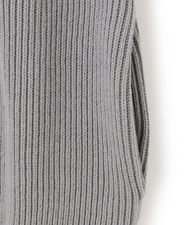 UNFILO MENS スウェットライク ジップベスト [24年秋冬商品] ライトグレー