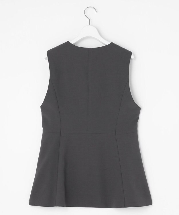 J.PRESS LADIES L 【セットアップ対応・洗える】RELAXIONツイル ジレ スレート系