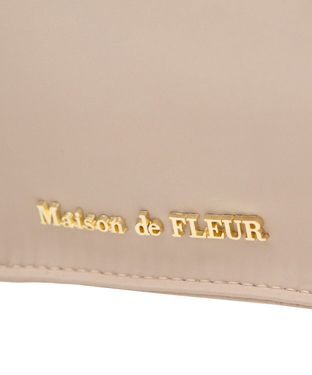 Maison de FLEUR EC限定サイドポケットフリルハンドルスクエアトート Beige