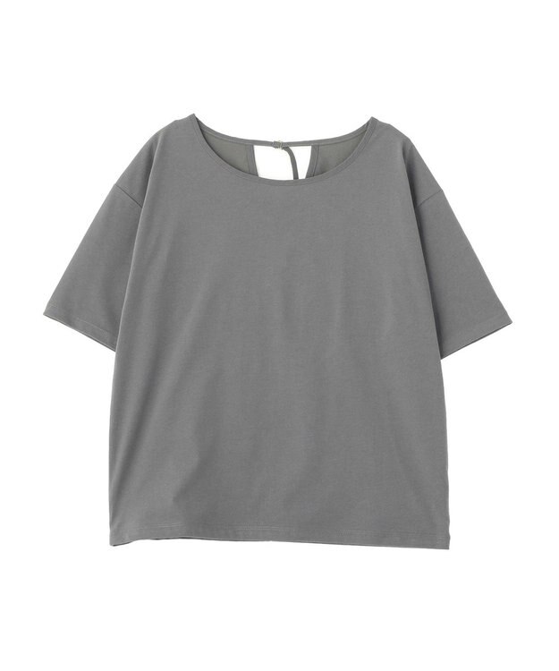 earth music&ecology バックデザインカットプルオーバー Gray