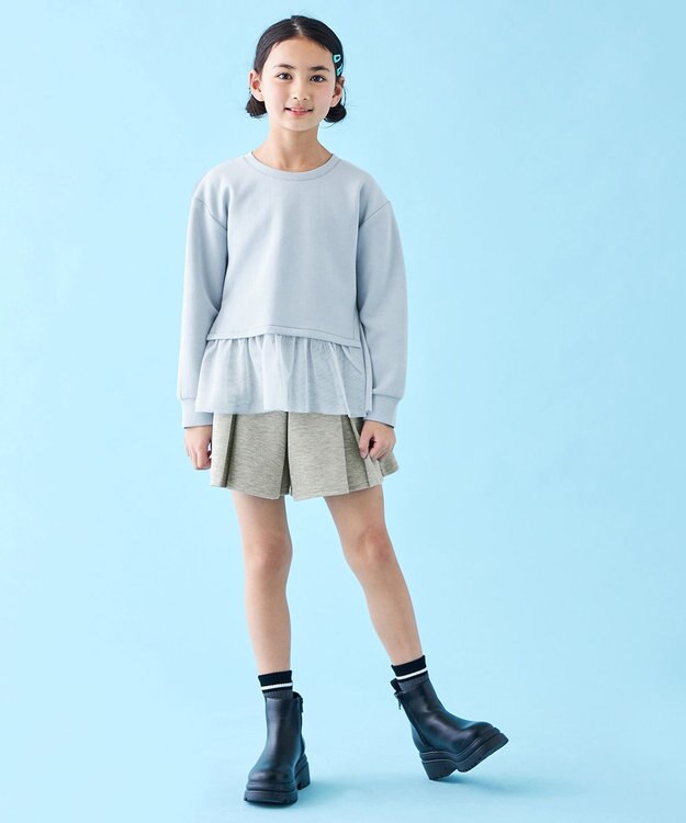 UNFILO 【110-150cm】BEAUTY FORM JERSEY スコート グレー