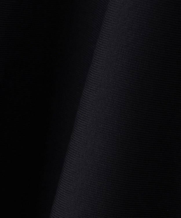 #Newans 【セレモニーにも】フレアニットワンピース ネイビー