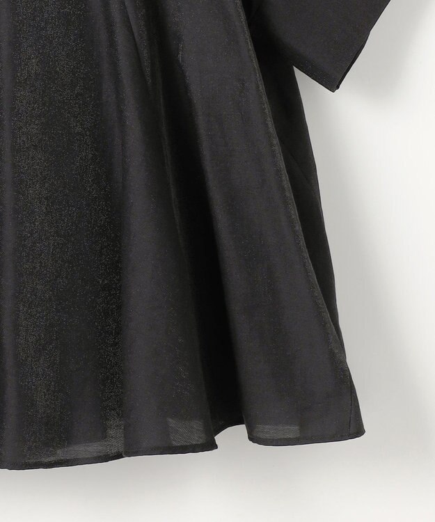 自由区 ブライトシアーシャンブレー ブラウス ブラック