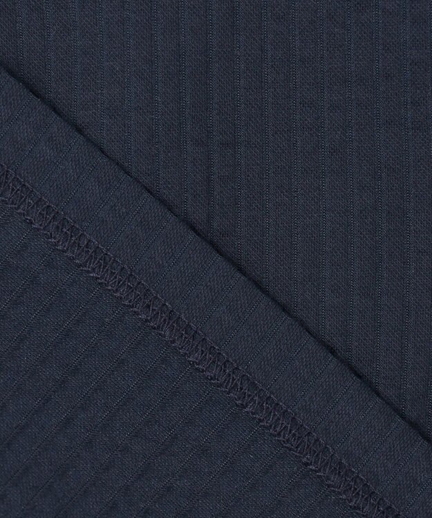 J.PRESS MEN 【ビジネス対応】【吸湿速乾】【J.PRESS PREMIUM JERSEY】 シアサッカー Tシャツ ネイビー系