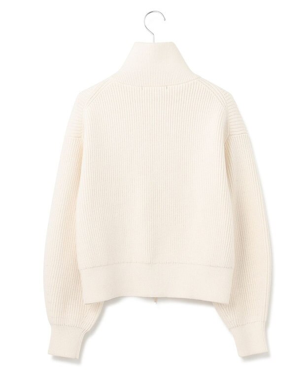 23区 S 【洗える】コットンリリー ニットブルゾン アイボリー系