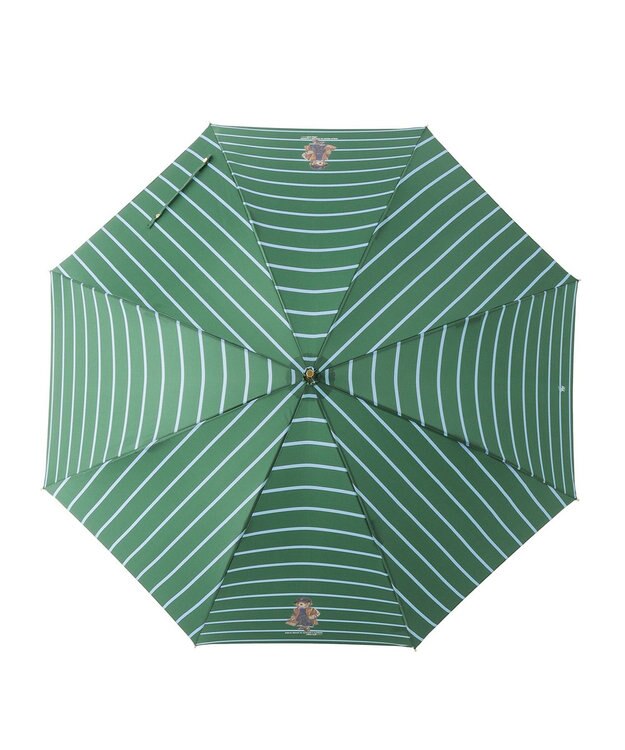 MOONBAT POLO RALPH LAUREN 長傘 ボーダーストライプ POLO BEAR ビリジアン