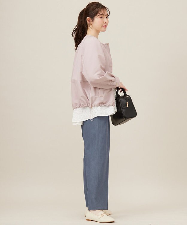 ANY SIS S 【撥水・UVカット・花粉ガード】2WAYラグランフーディ ブルゾン アイスピンク