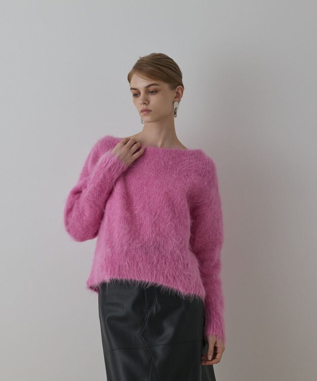 GRACE CONTINENTAL オーバーニットトップ ピンク