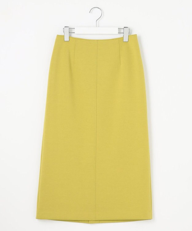 J.PRESS LADIES L 【WEB限定カラーあり・洗える】ダンボール ナロー スカート ピスタチオ系