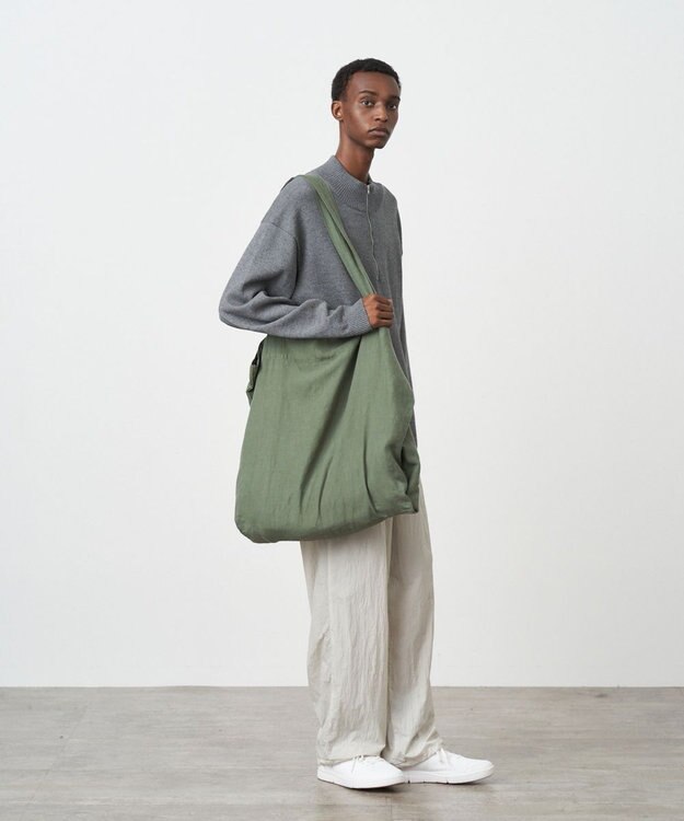 ATON HEMP OXFORD | ビッグバッグ - UNISEX KHAKI