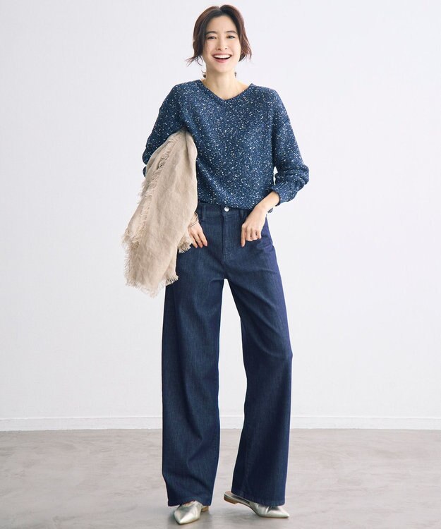 自由区 【WEB限定カラーあり】ワイドストラップ サンダル シャンパンゴールド