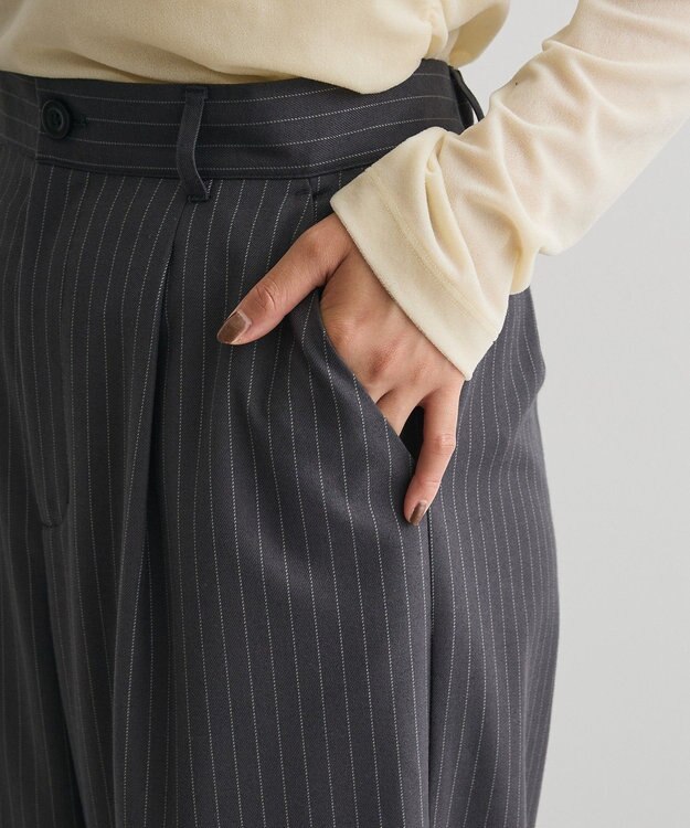 CRAFT STANDARD BOUTIQUE ピンストライプパンツ Stripe Gray