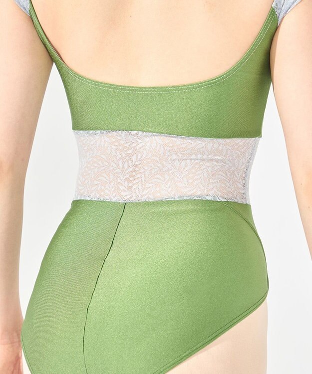 Chacott フレンチスリーブレオタード エバーグリーン