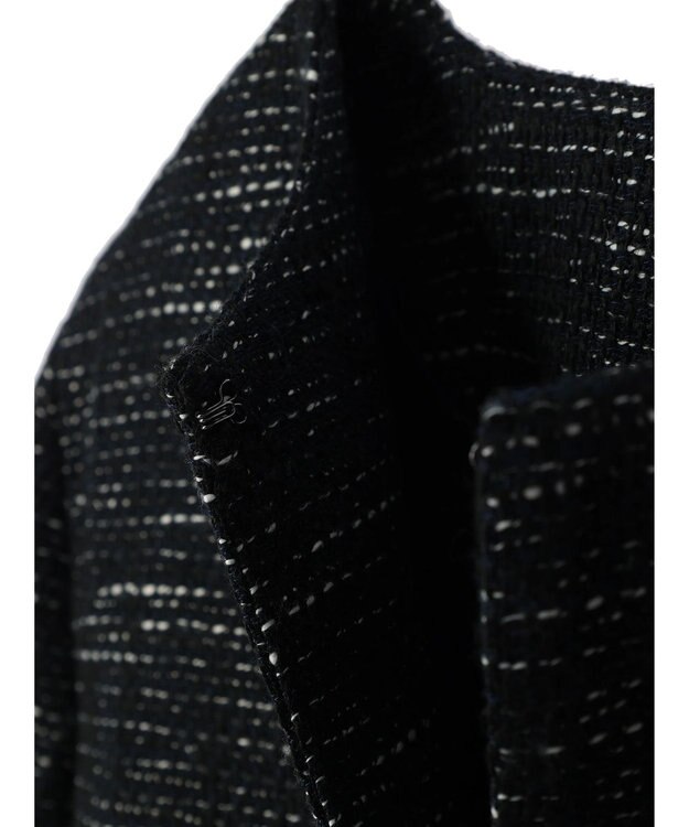 Green Parks ｅｆ－ｄｅ　ツィード調ノーカラージャケット Navy