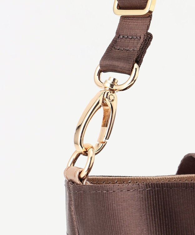 LA BAGAGERIE 【コットン×ポリウレタン】シャイニーミニトート ベージュ