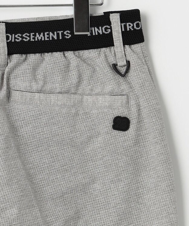 23区GOLF 【MEN】【キングサイズ/ストレッチ】クールドット柄ハーフパンツ ライトグレー系5