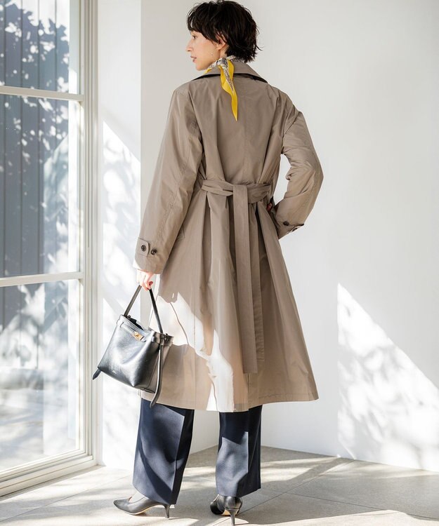 23区 【先行予約】LIMONTAハイカウントメモリータフタ ライナー付き アウター ブラウン系