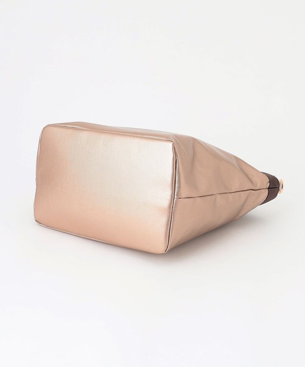 LA BAGAGERIE 【コットン×ポリウレタン】シャイニーミニトート ベージュ