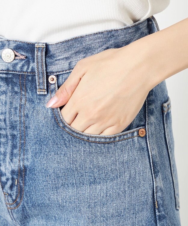 NAVE 【×NAVE】SERGE de bleu × NAVE カーブワイドデニム スカイブルー系