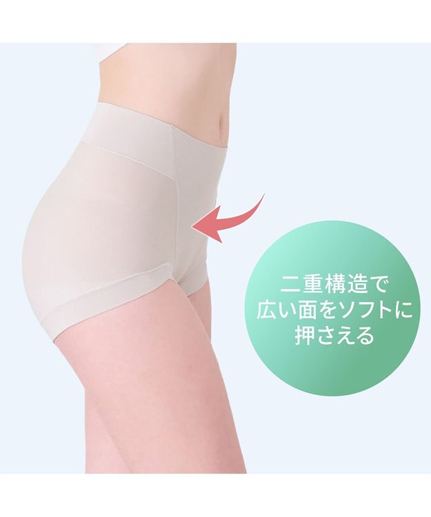 BRADELIS New York 【BRADELIS NewYork peace】シルク混素肌しっとりDailyショーツ26 ブラデリス 補正下着 深め グレージュ