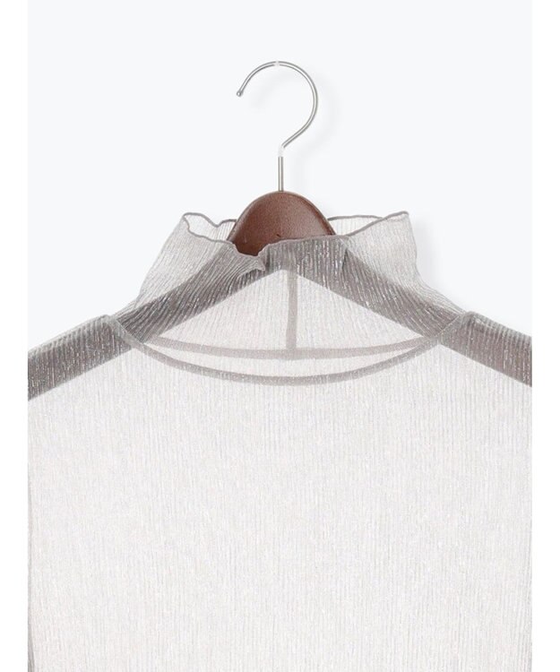 Te chichi ラメプリーツシアータートルインナー シルバー