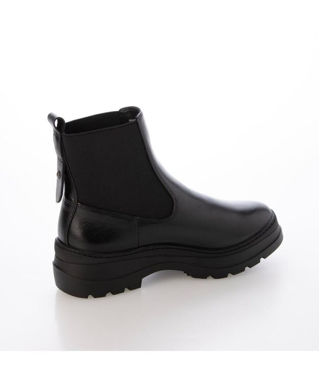 MODE ET JACOMO <carino>厚底サイドゴアブーツ ブラック