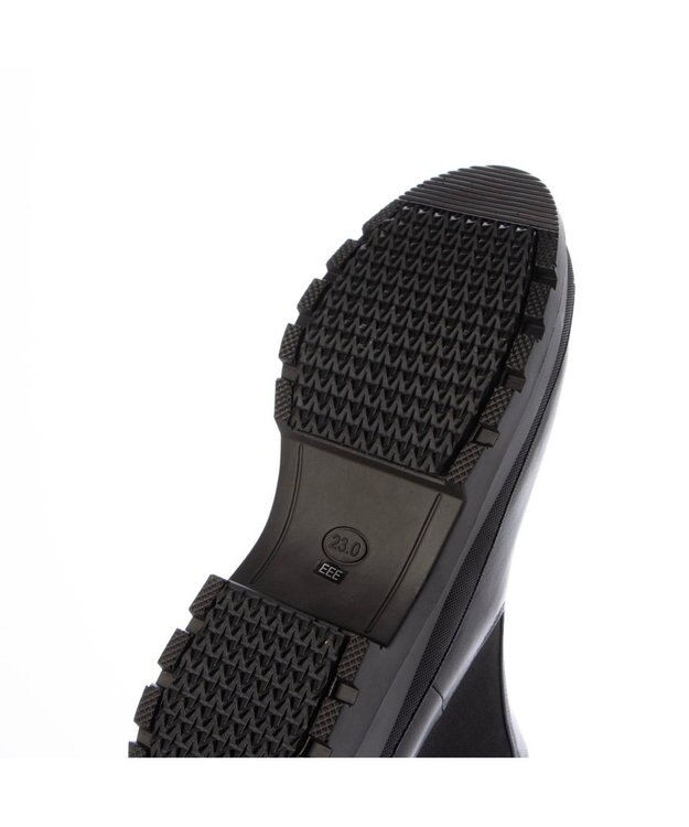 MODE ET JACOMO <carino>厚底サイドゴアブーツ ブラック