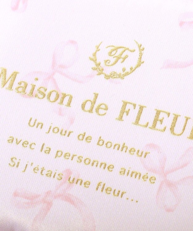 Maison de FLEUR ブランドロゴポーチチャーム Pink