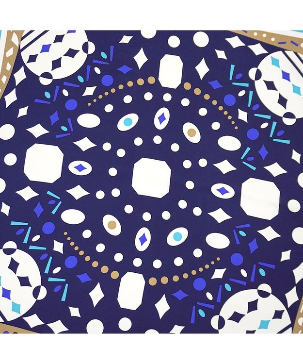 Marca ＜秋の新柄！＞GEM【the PORT by marca】小判 シルクツイル スカーフ TURQUOISE