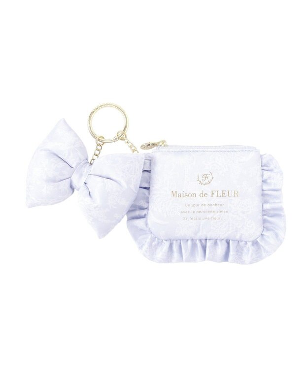 Maison de FLEUR ブランドロゴポーチチャーム Sax