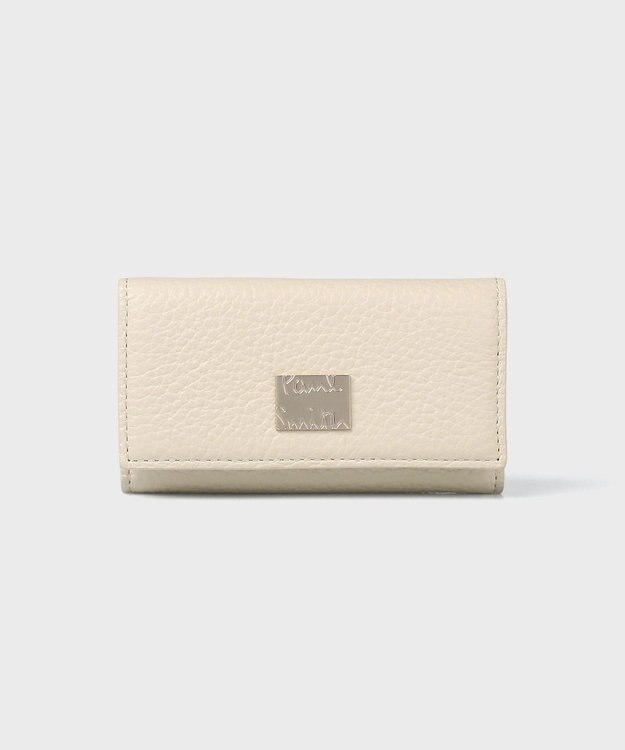 Paul Smith メタルクロップドロゴ キーケース アイボリー