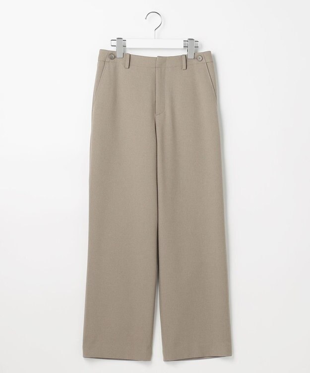 J.PRESS LADIES S 【WEB限定カラーあり】ツムギートflannel ストレート パンツ ベージュ系