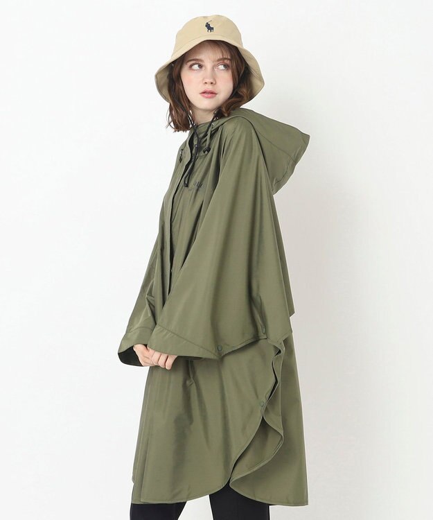 MOONBAT 【WEB限定/遮光/撥水】POLO RALPH LAUREN 晴雨兼用 バケットハット ／つば遮光生地 レインハット あご紐 キャメル