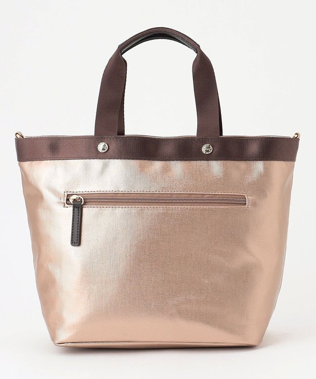 LA BAGAGERIE 【コットン×ポリウレタン】シャイニーミニトート ベージュ