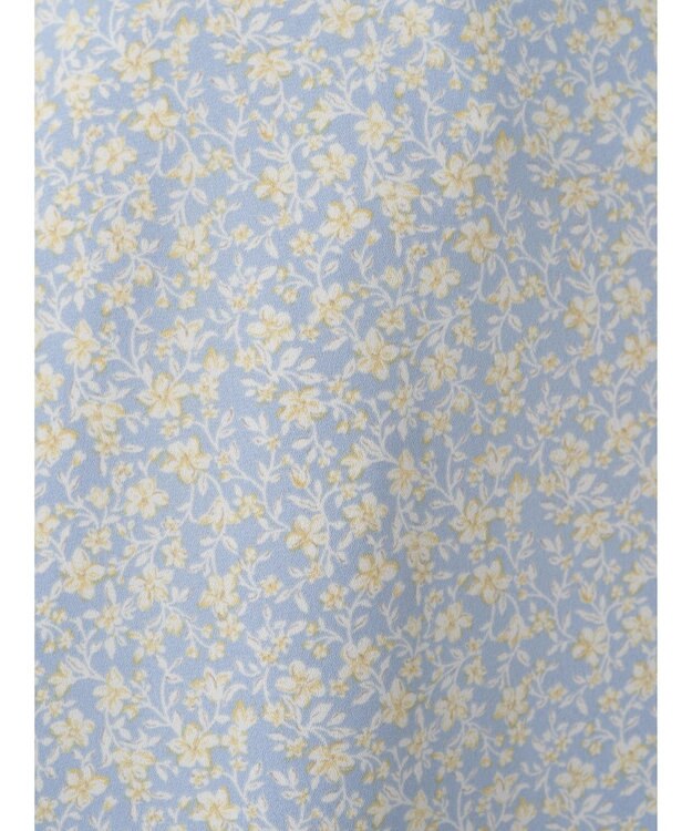 earth music&ecology フラワープリントフレアスカート Sax