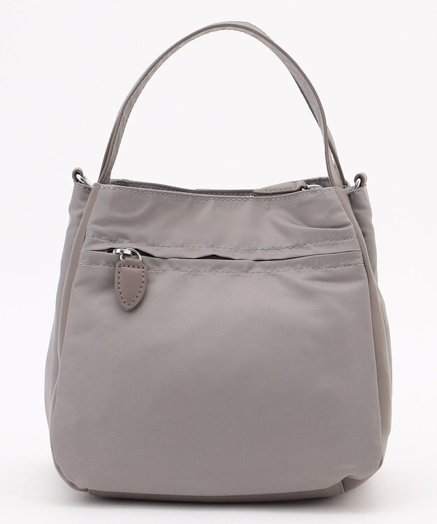 Y'SACCS スクエアすっきりトート SSサイズ グレージュ