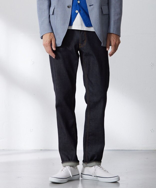 J.PRESS MEN 【JAPAN MADE DENIM】ストレッチスローンデニム ネイビー系
