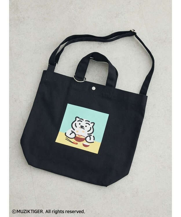 Green Parks ムジークタイガー／２ＷａｙキャンバストートＢＡＧ Black