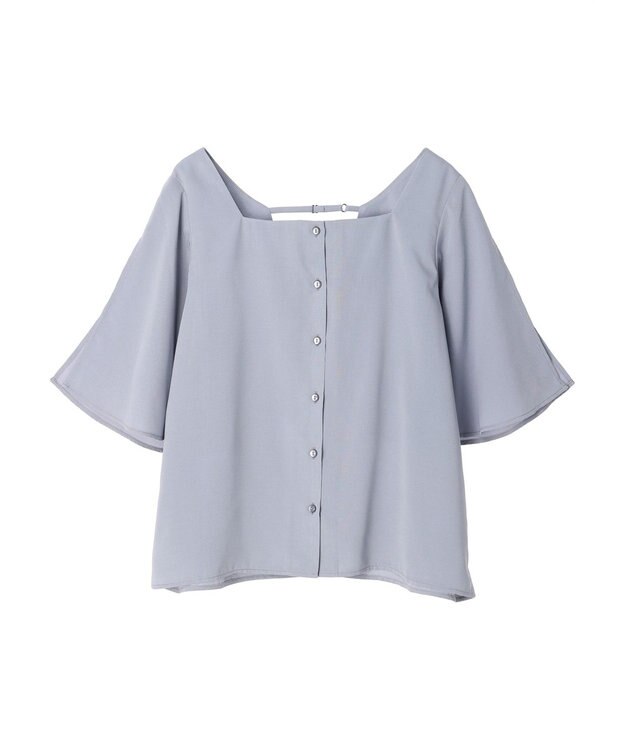 earth music&ecology ２ＷＡＹショルダースリットブラウス Off White