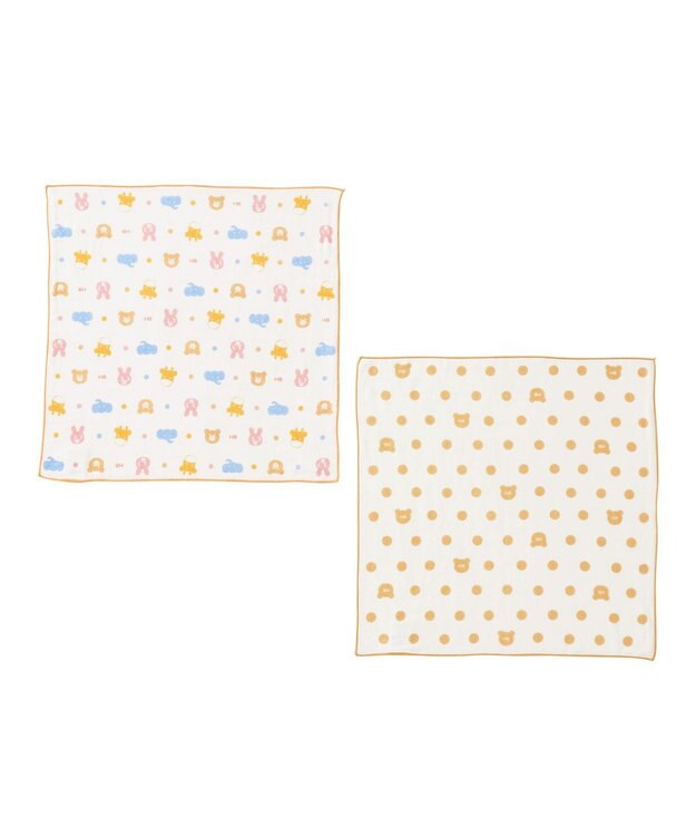 MIKI HOUSE HOT BISCUITS ガーゼベビータオルセット アイボリー