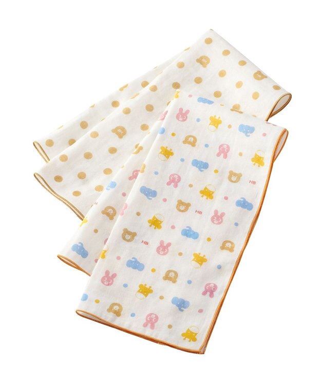 MIKI HOUSE HOT BISCUITS ガーゼベビータオルセット アイボリー