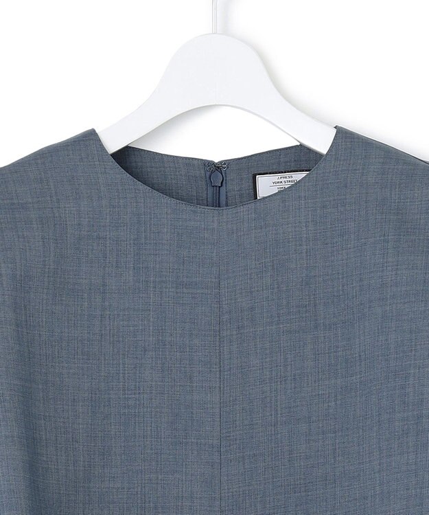 J.PRESS YORK STREET 【WOMEN】ショルダータック ワンピース ダルブルー系