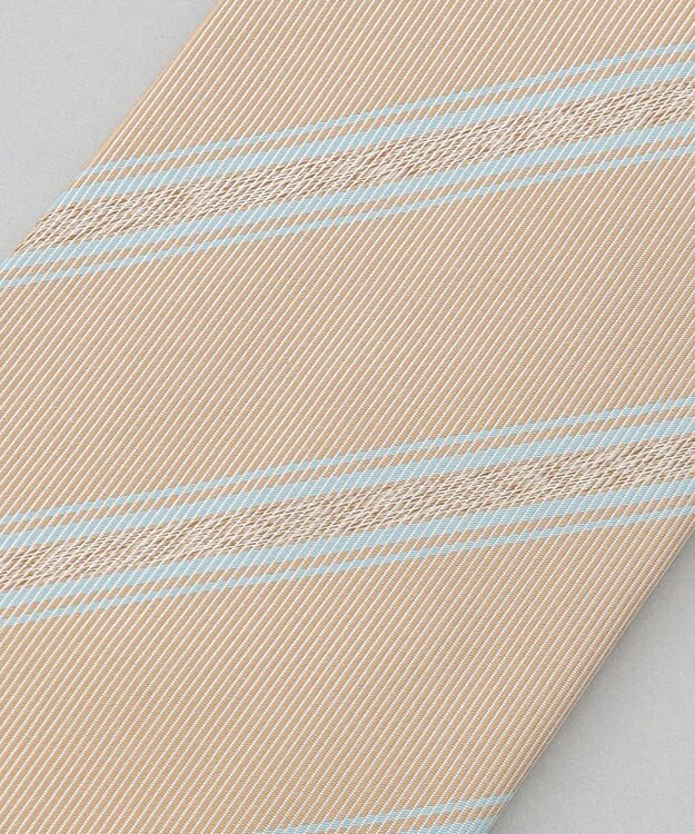 GOTAIRIKU Fermo Fossati_レジメンタル ネクタイ ベージュ系1