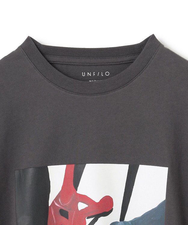 UNFILO 【Lee Izumida×UNFILO】プリント Tシャツ グレー(dog)