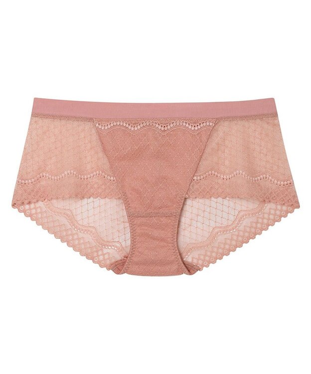 une nana cool 【リニューアル】364ブラ レース 総レースショーツ コーラル