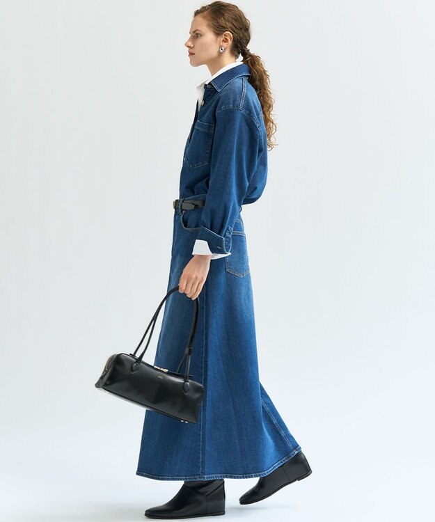 23区 【見上愛さん着用/VERY掲載】ワイド ボストン バッグ ブラック(スムース)
